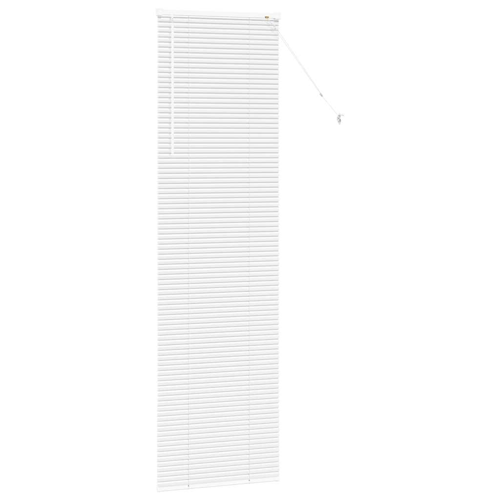 Venetian Blinds Height Adjustable White 220 x 65 cm Aluminium