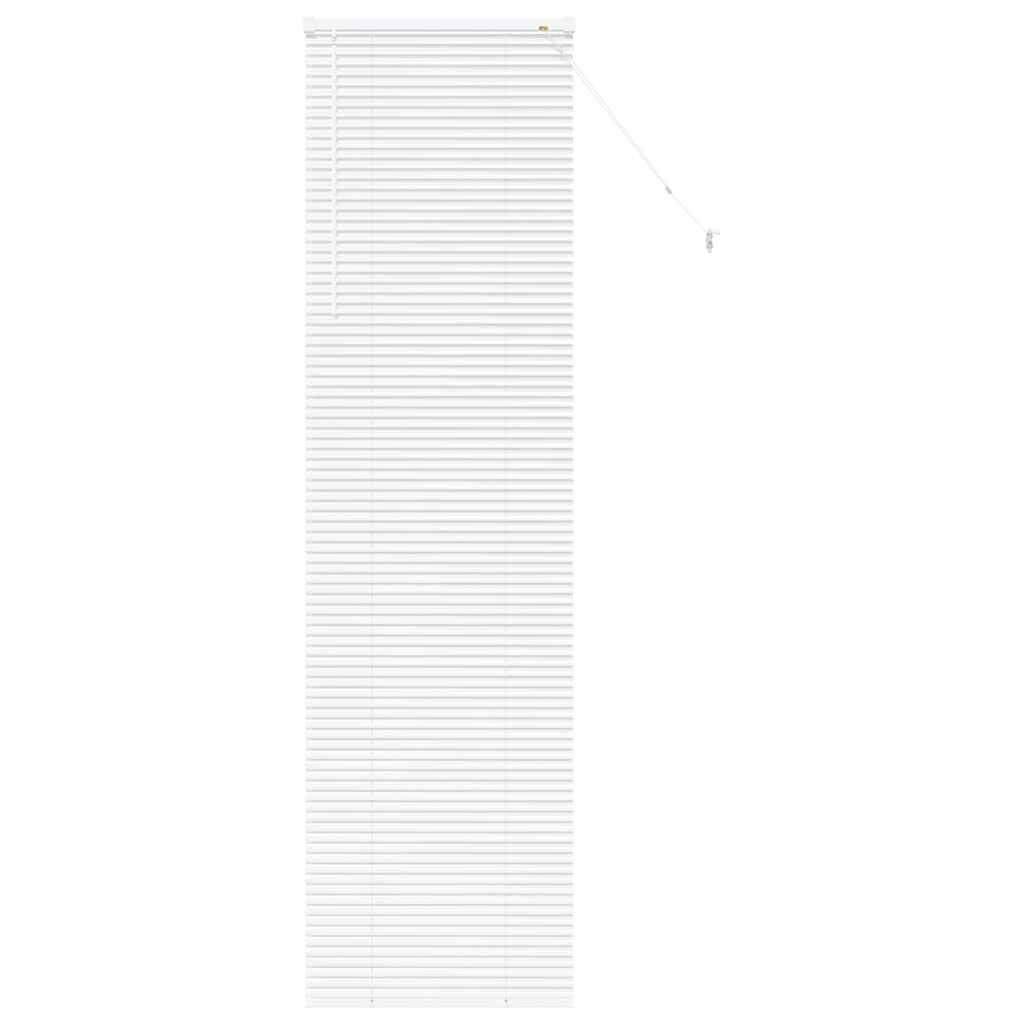 Venetian Blinds Height Adjustable White 220 x 65 cm Aluminium