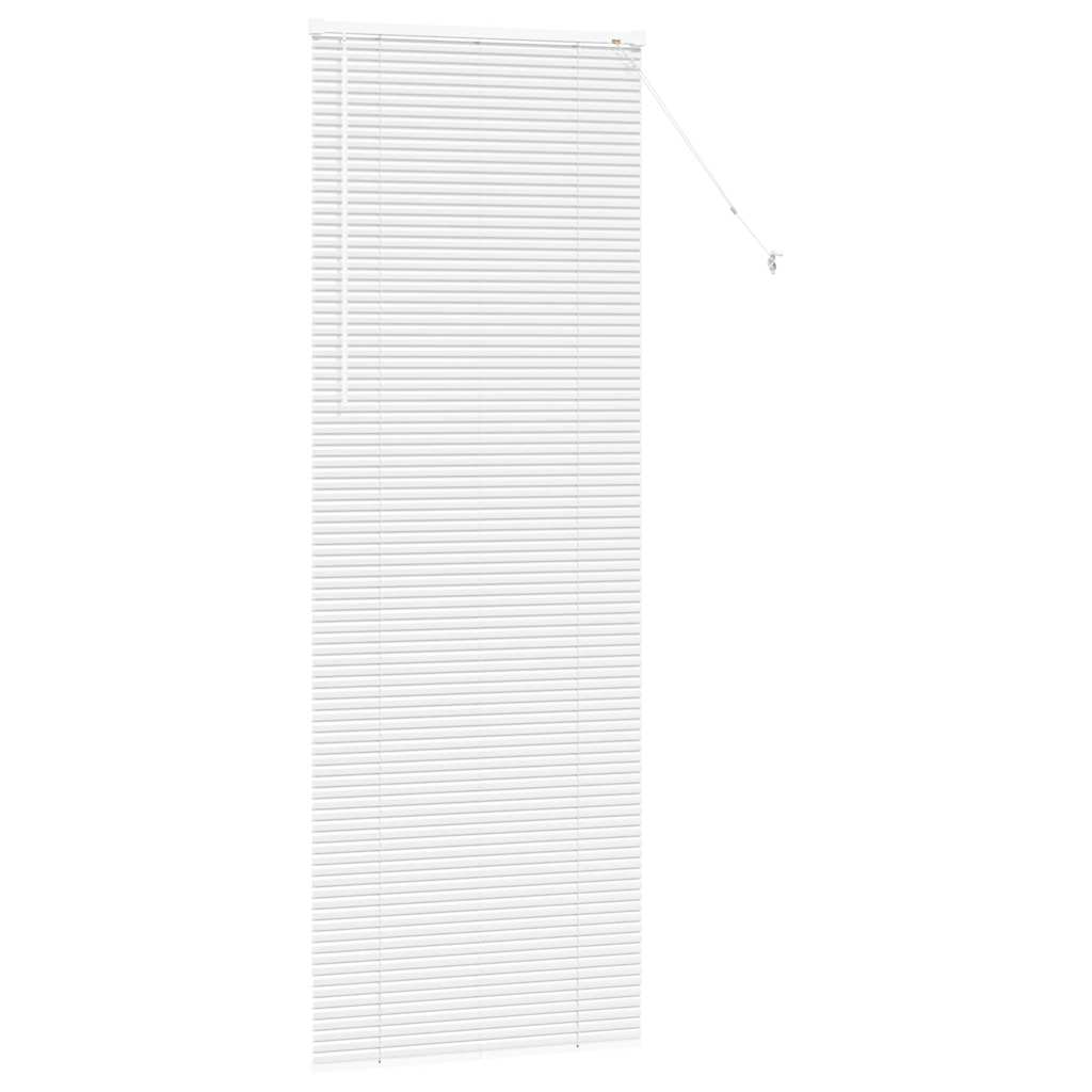 Venetian Blinds Height Adjustable White 220 x 70 cm Aluminium