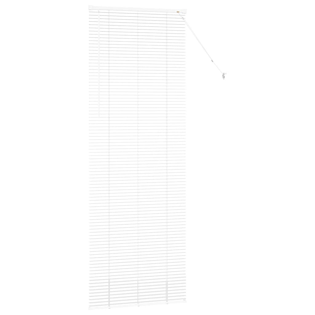 Venetian Blinds Height Adjustable White 220 x 70 cm Aluminium