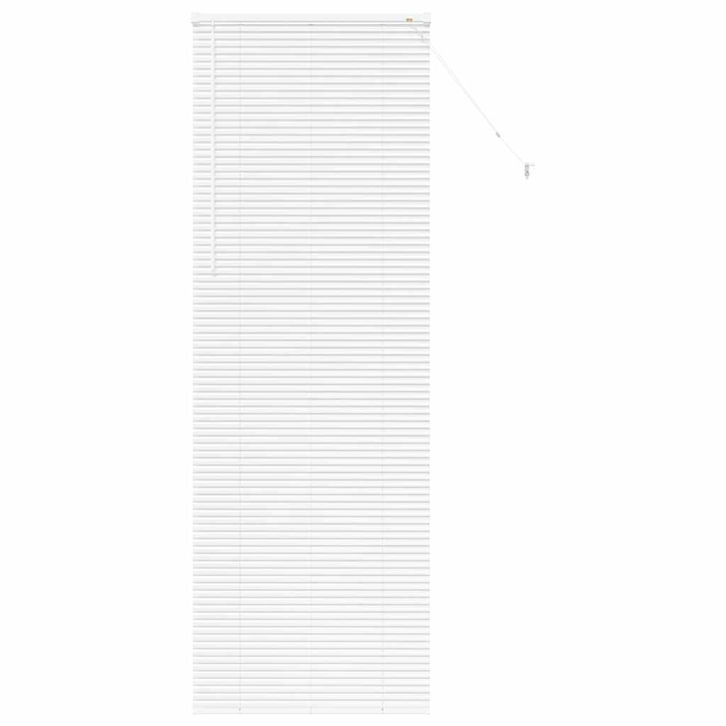 Venetian Blinds Height Adjustable White 220 x 75 cm Aluminium