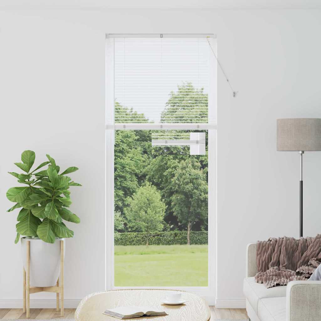 Venetian Blinds Height Adjustable White 220 x 85 cm Aluminium