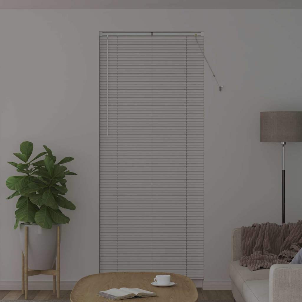 Venetian Blinds Height Adjustable White 220 x 85 cm Aluminium