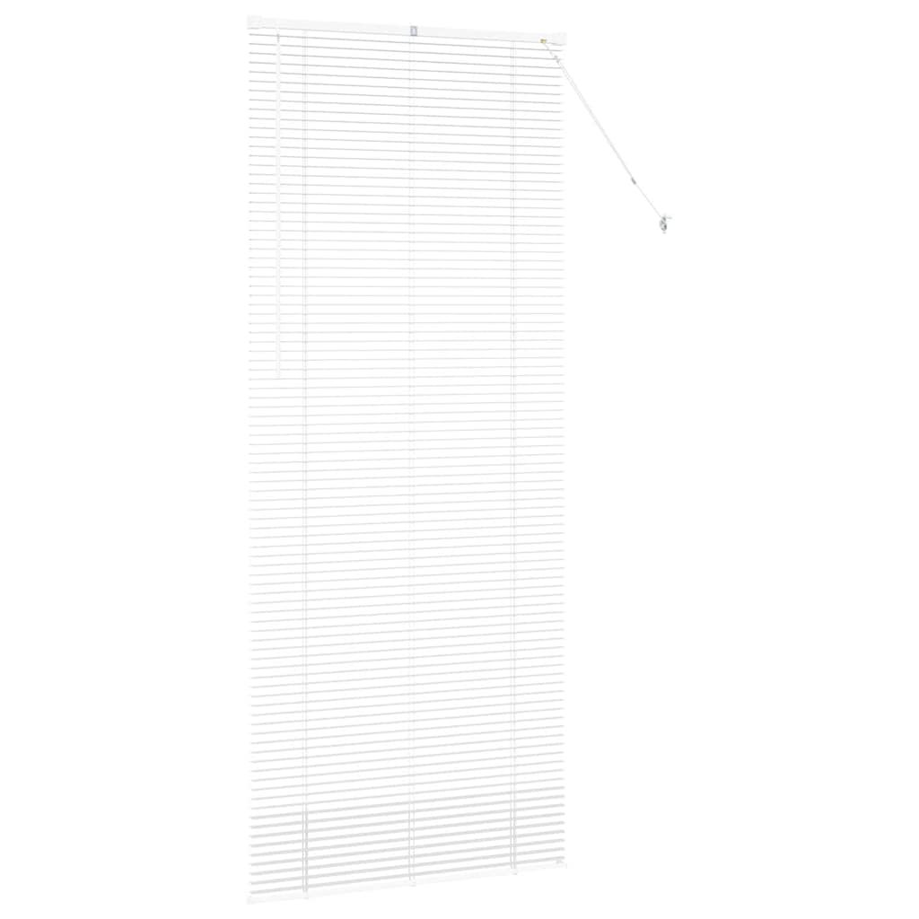 Venetian Blinds Height Adjustable White 220 x 90 cm Aluminium