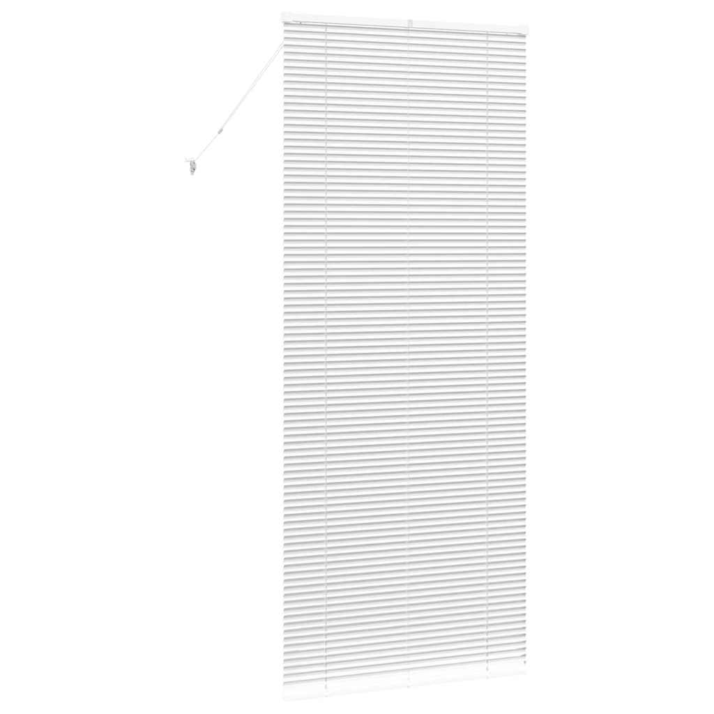 Venetian Blinds Height Adjustable White 220 x 90 cm Aluminium