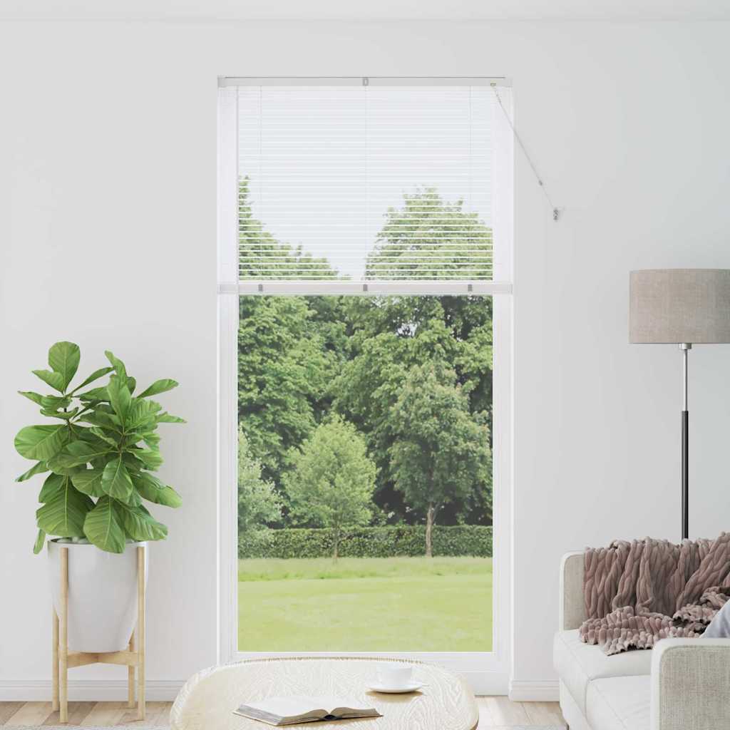 Venetian Blinds Height Adjustable White 220 x 100 cm Aluminium
