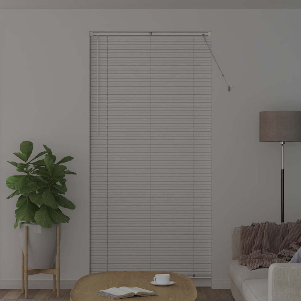 Venetian Blinds Height Adjustable White 220 x 100 cm Aluminium