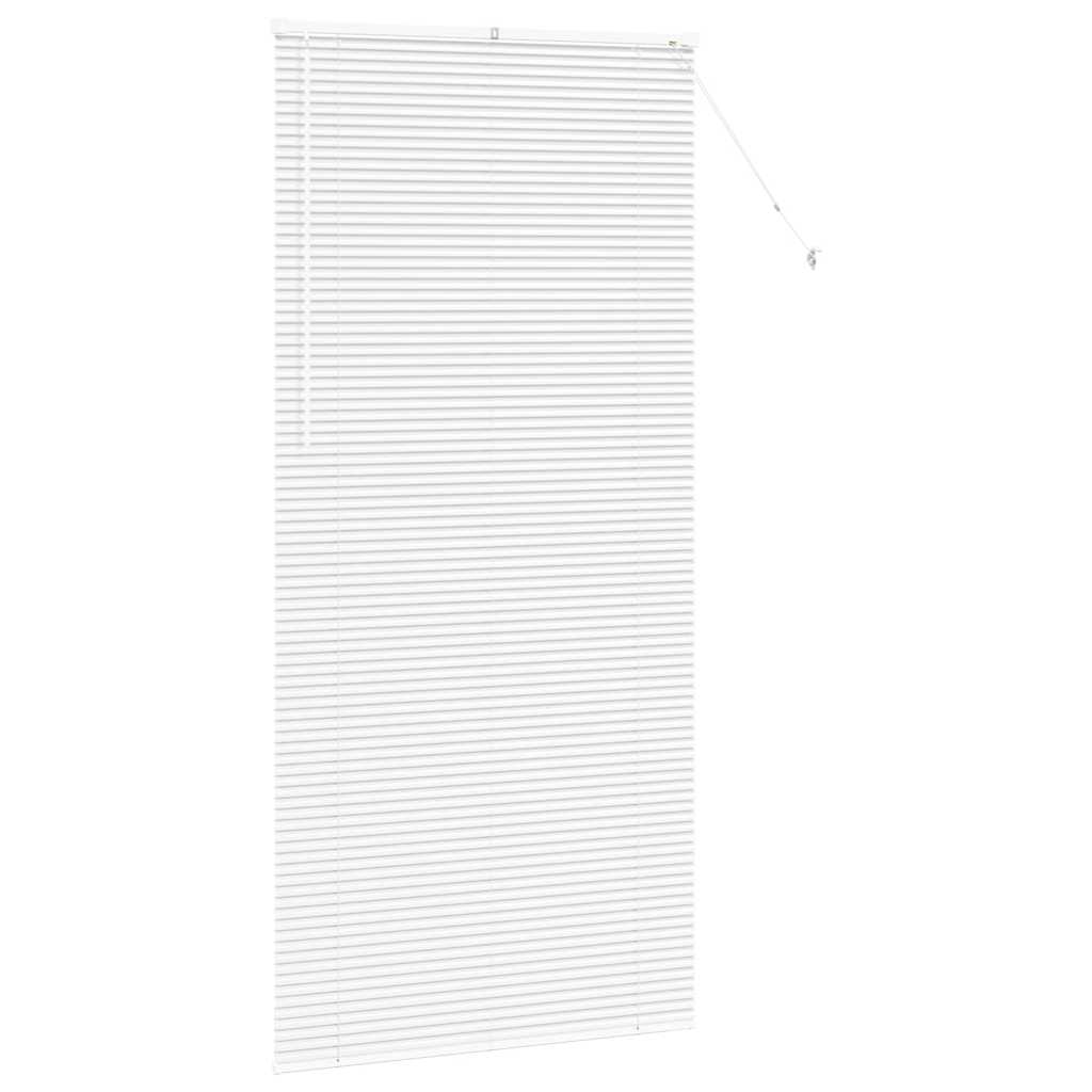 Venetian Blinds Height Adjustable White 220 x 100 cm Aluminium