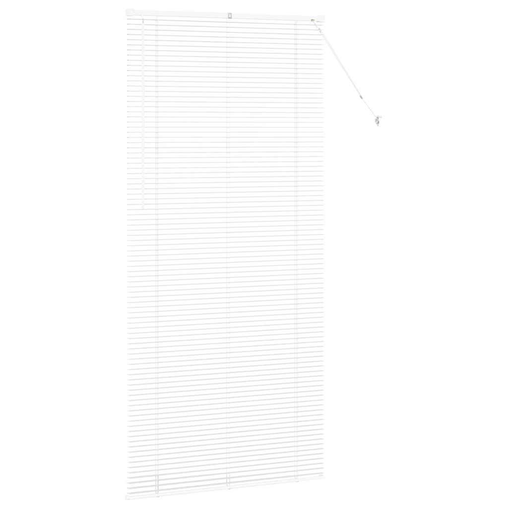 Venetian Blinds Height Adjustable White 220 x 100 cm Aluminium