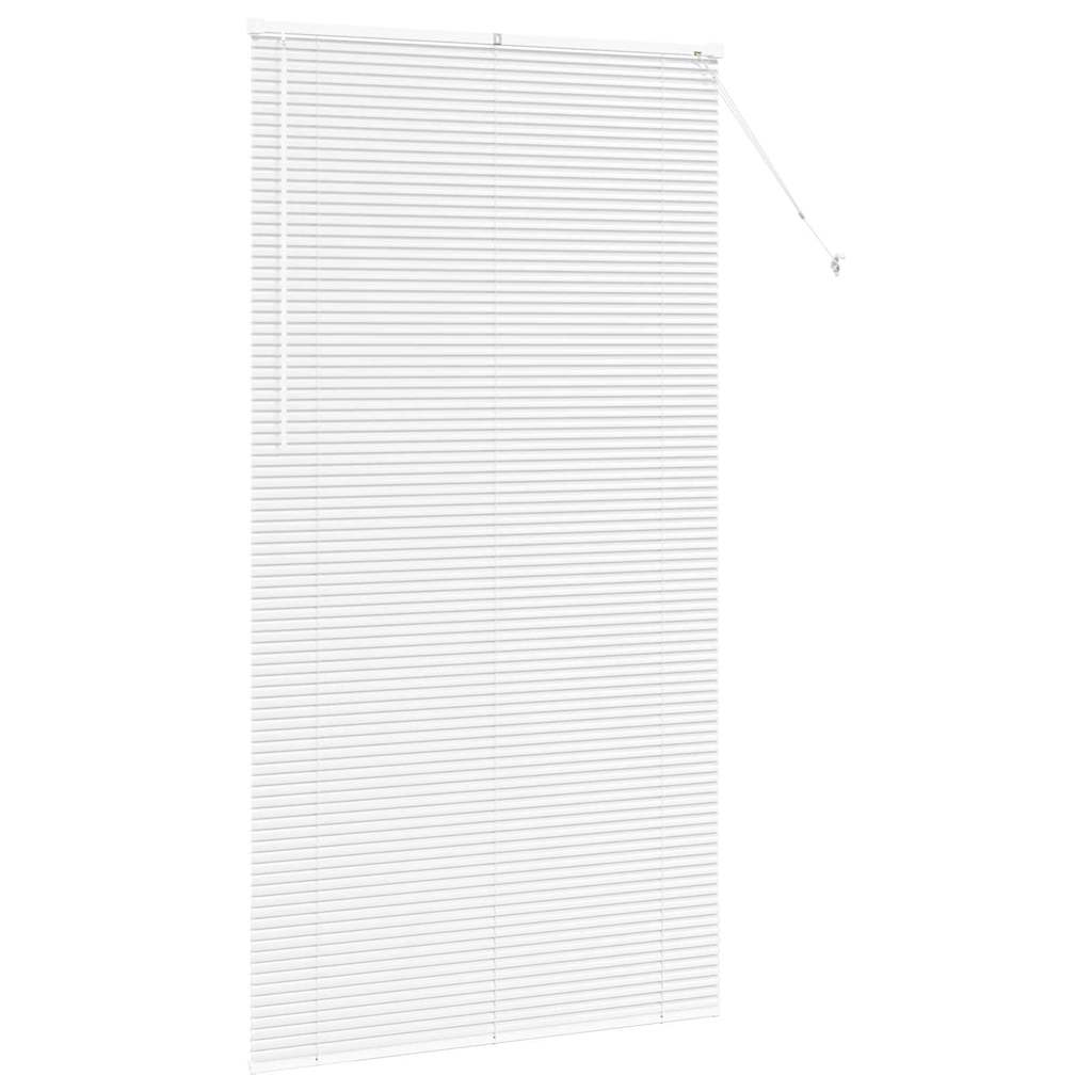 Venetian Blinds Height Adjustable White 220 x 110 cm Aluminium