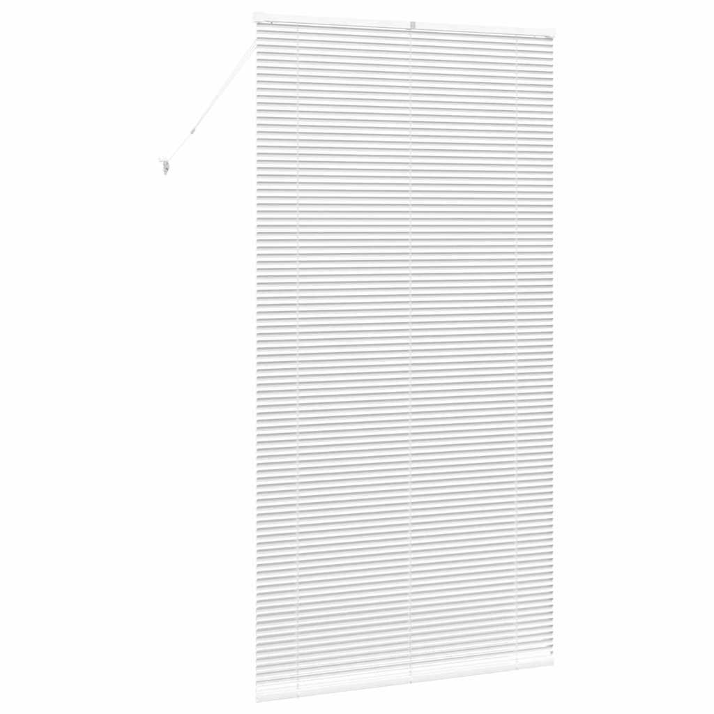 Venetian Blinds Height Adjustable White 220 x 110 cm Aluminium