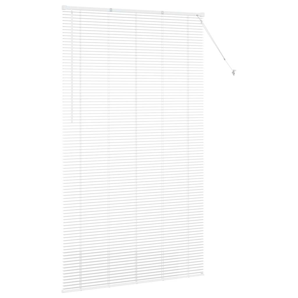 Venetian Blinds Height Adjustable White 220 x 130 cm Aluminium