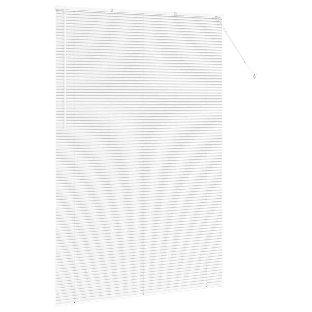 Venetian Blinds Height Adjustable White 220 x 145 cm Aluminium