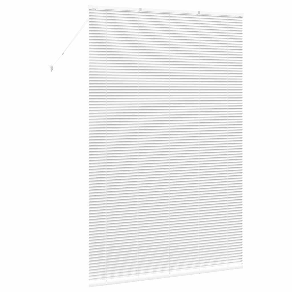 Venetian Blinds Height Adjustable White 220 x 145 cm Aluminium