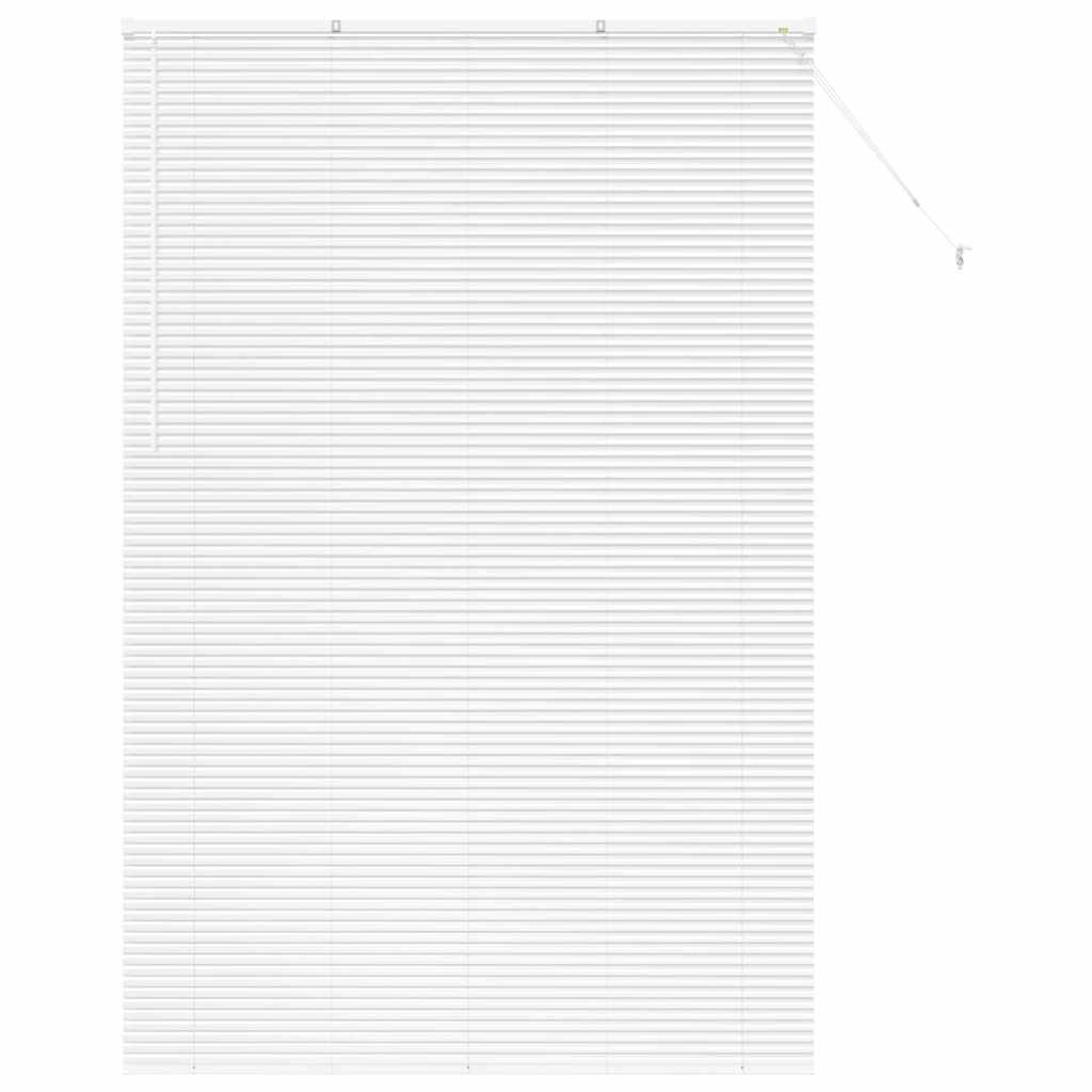Venetian Blinds Height Adjustable White 220 x 145 cm Aluminium