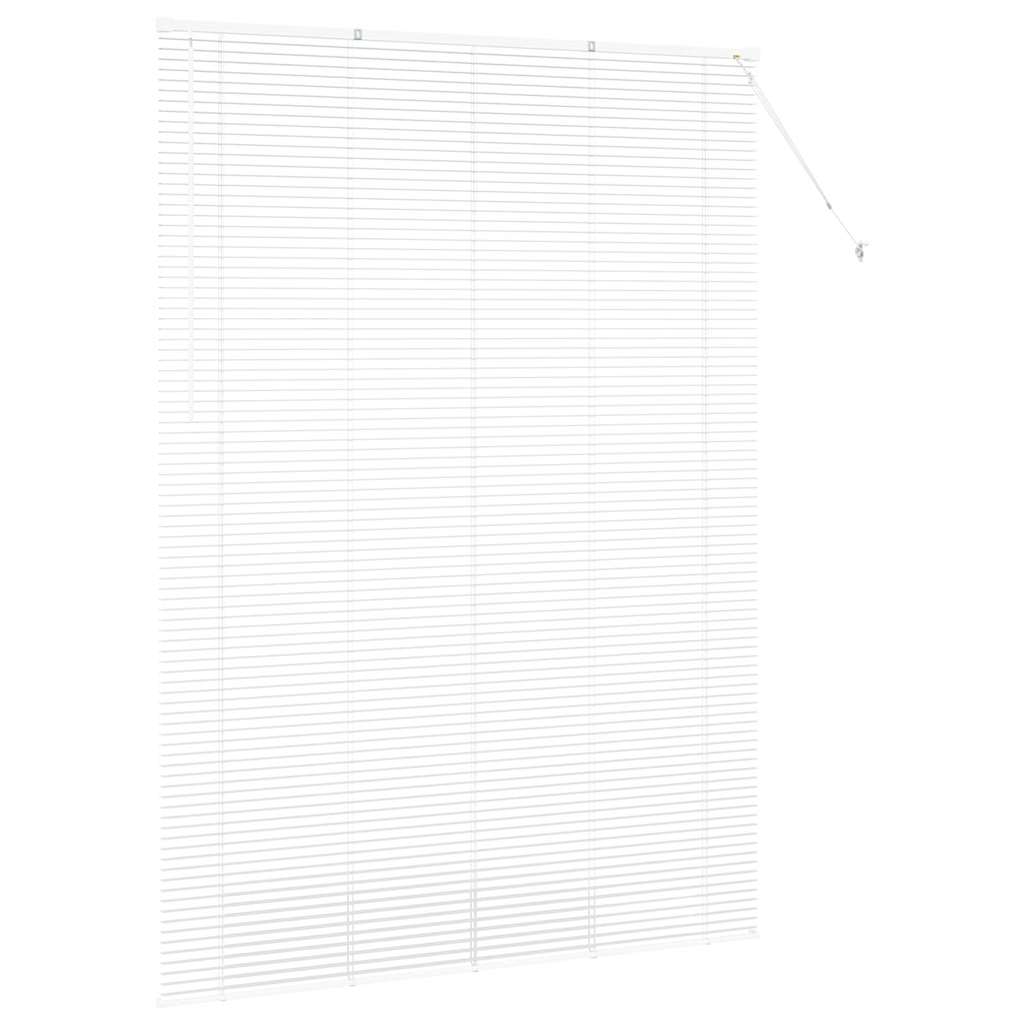 Venetian Blinds Height Adjustable White 220 x 155 cm Aluminium