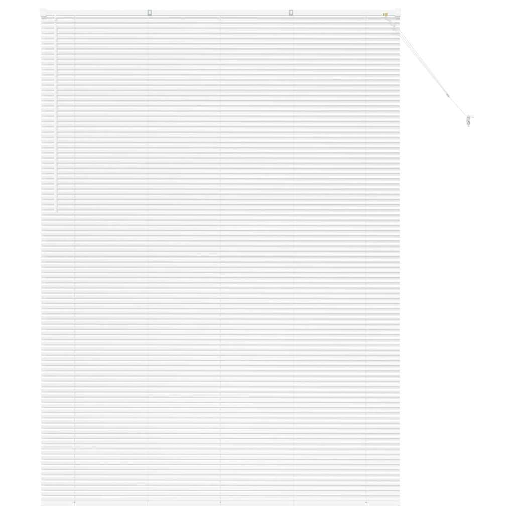 Venetian Blinds Height Adjustable White 220 x 155 cm Aluminium