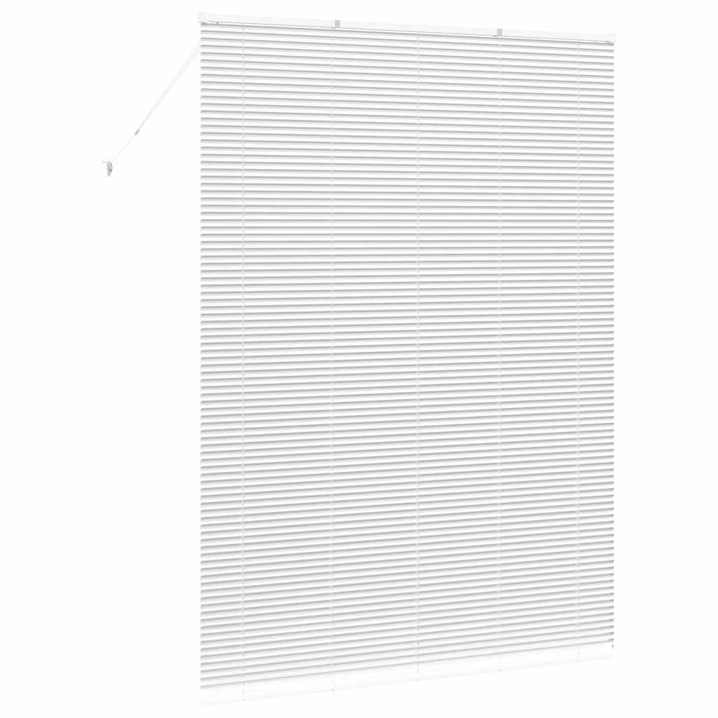 Venetian Blinds Height Adjustable White 220 x 160 cm Aluminium