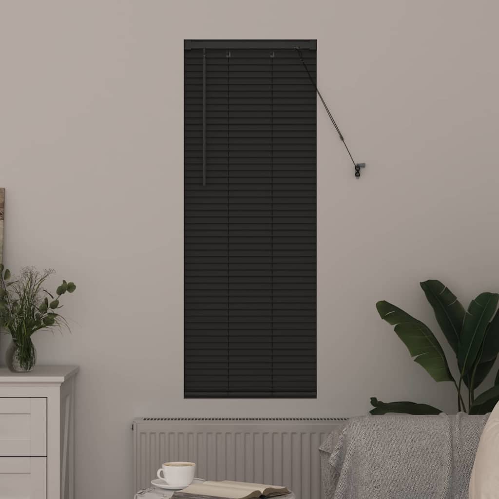 Venetian Blinds Manual Dark Grey 130 x 45 cm Aluminium