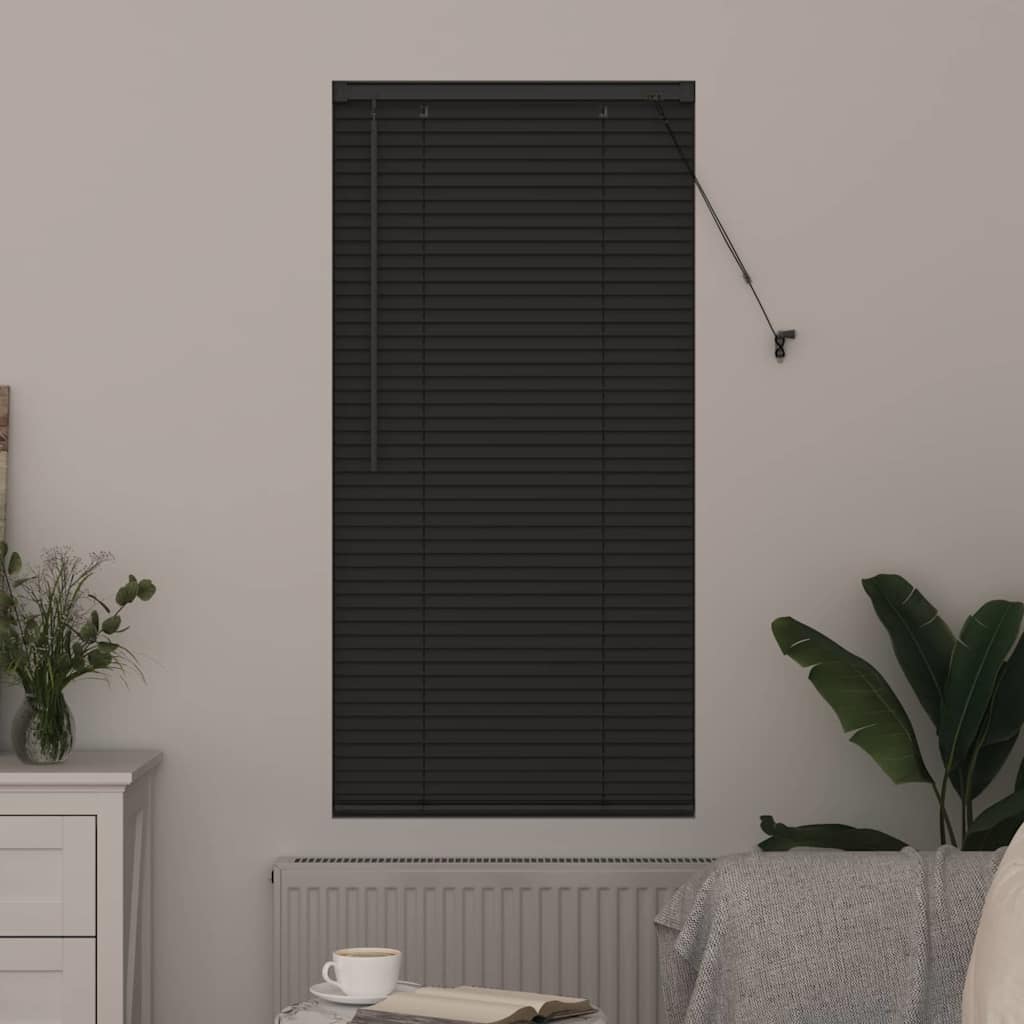 Venetian Blinds Manual Dark Grey 130 x 55 cm Aluminium