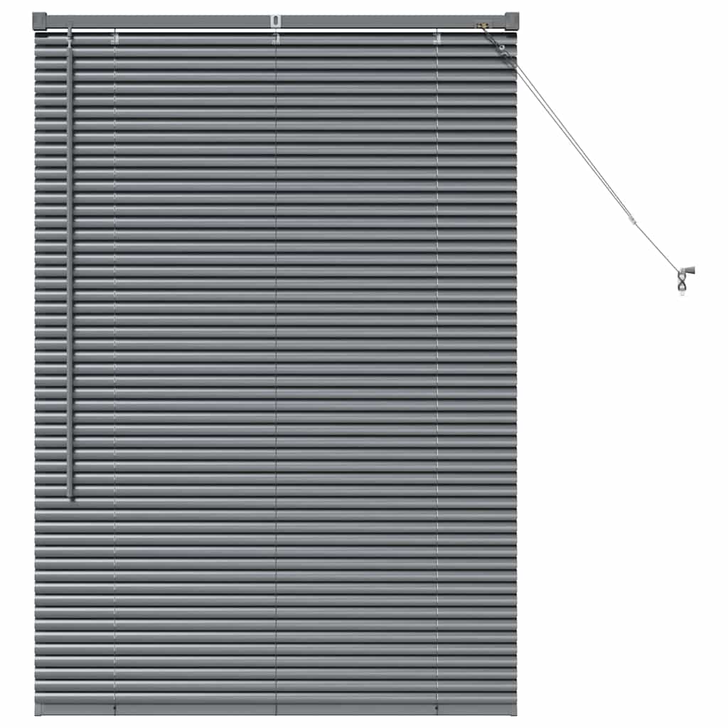Venetian Blinds Manual Dark Grey 130 x 85 cm Aluminium