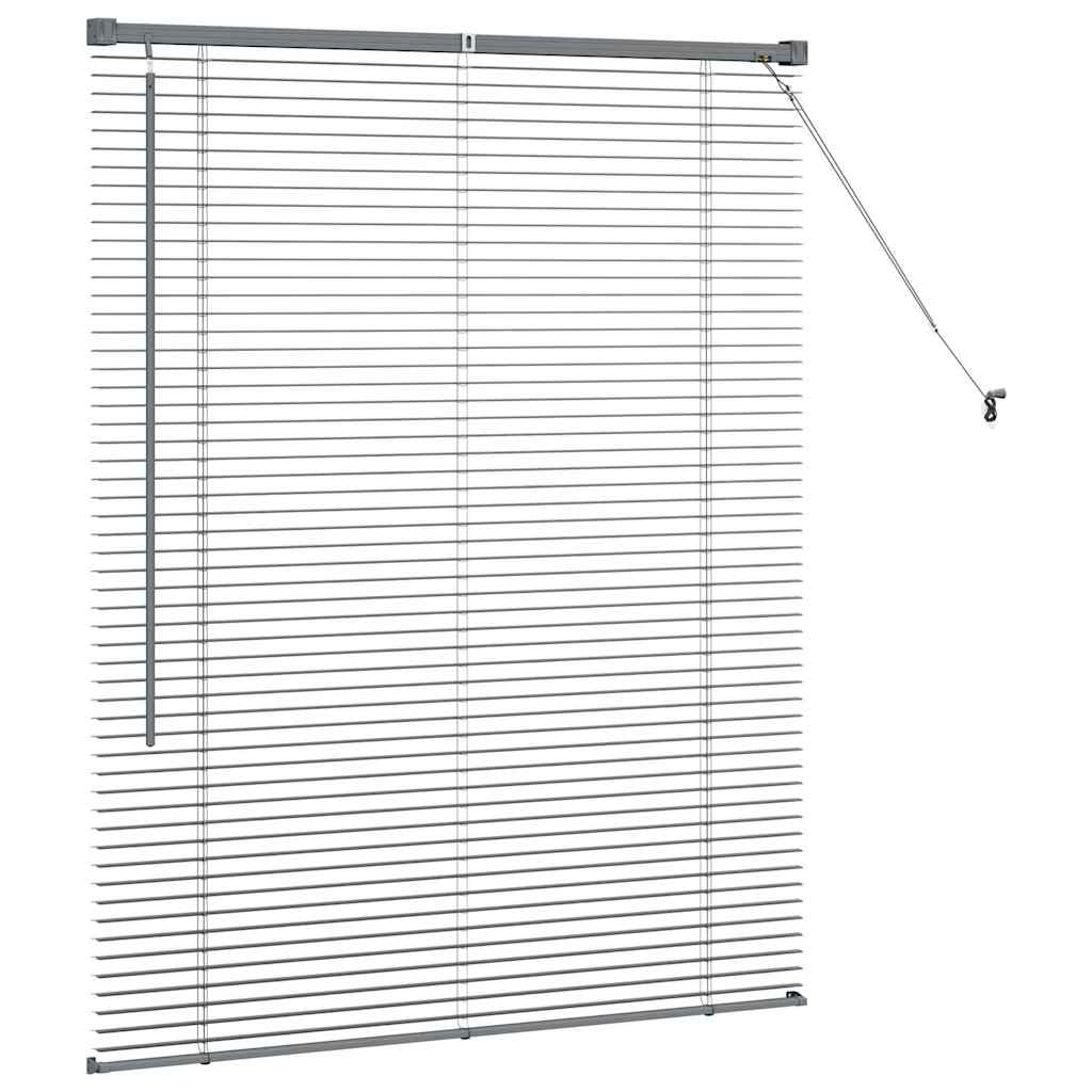 Venetian Blinds Manual Dark Grey 130 x 105 cm Aluminium