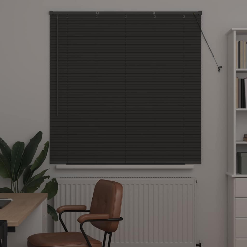 Venetian Blinds Manual Dark Grey 130 x 130 cm Aluminium