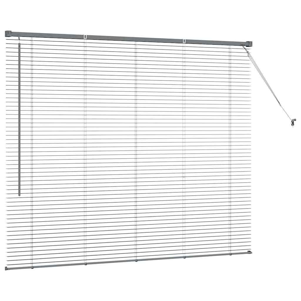 Venetian Blinds Manual Dark Grey 130 x 160 cm Aluminium