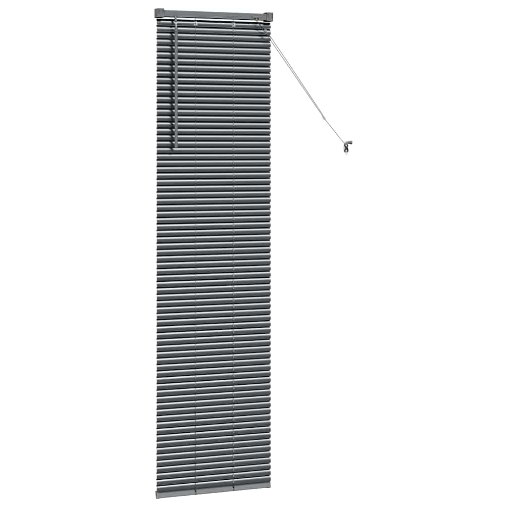 Venetian Blinds Manual Dark Grey 175 x 40 cm Aluminium