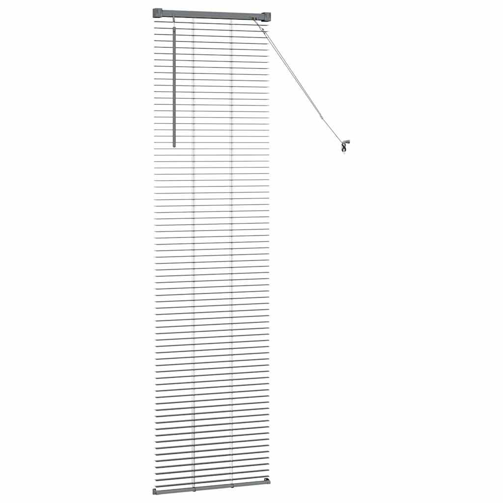 Venetian Blinds Manual Dark Grey 175 x 40 cm Aluminium
