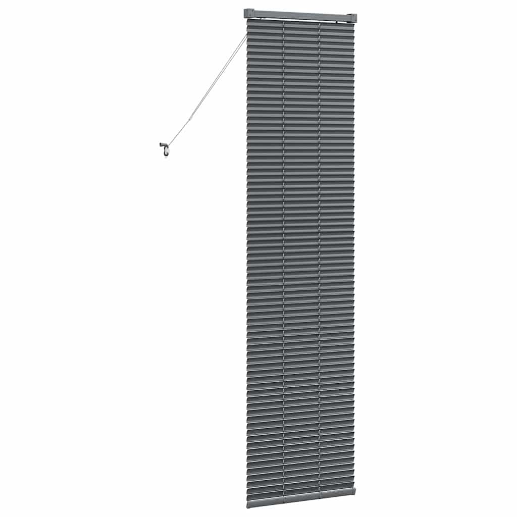 Venetian Blinds Manual Dark Grey 175 x 40 cm Aluminium