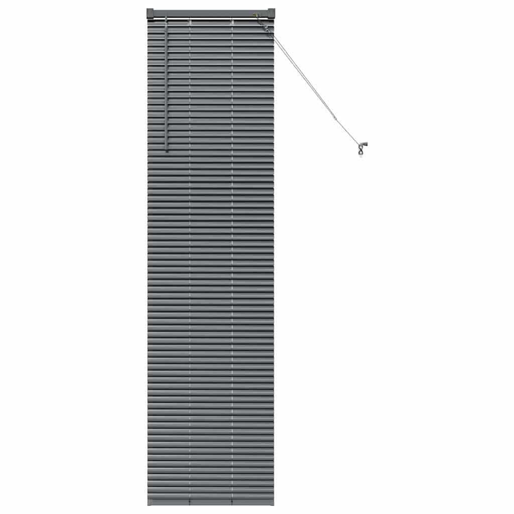Venetian Blinds Manual Dark Grey 175 x 40 cm Aluminium