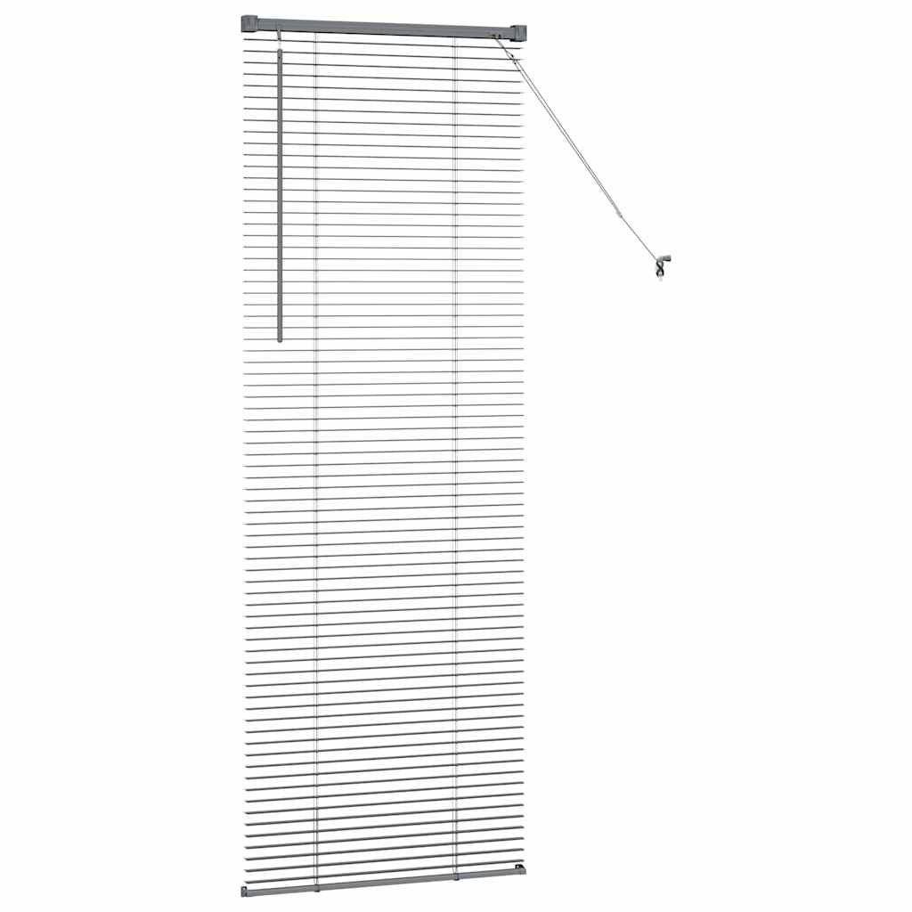 Venetian Blinds Manual Dark Grey 175 x 55 cm Aluminium