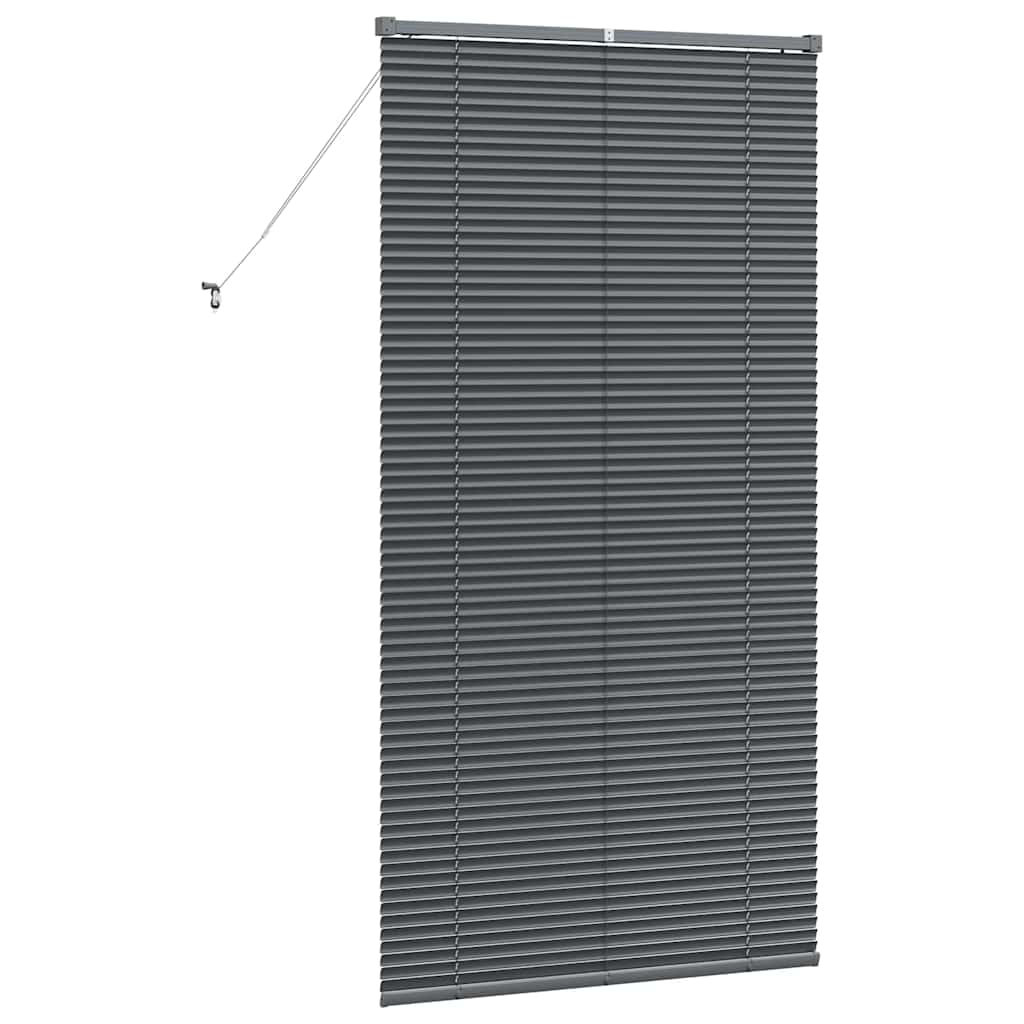 Venetian Blinds Manual Dark Grey 175 x 90 cm Aluminium