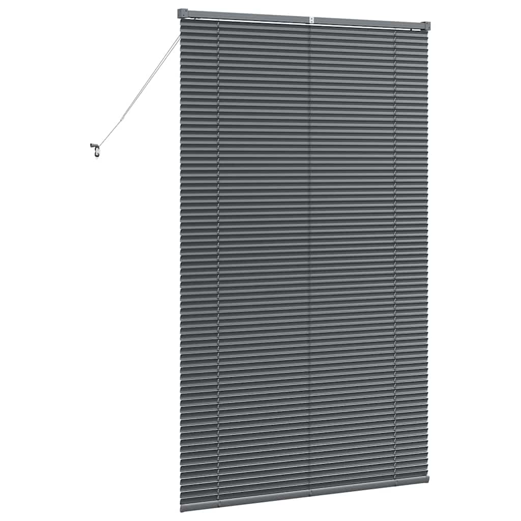 Venetian Blinds Manual Dark Grey 175 x 100 cm Aluminium