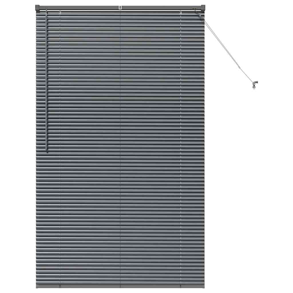 Venetian Blinds Manual Dark Grey 175 x 100 cm Aluminium