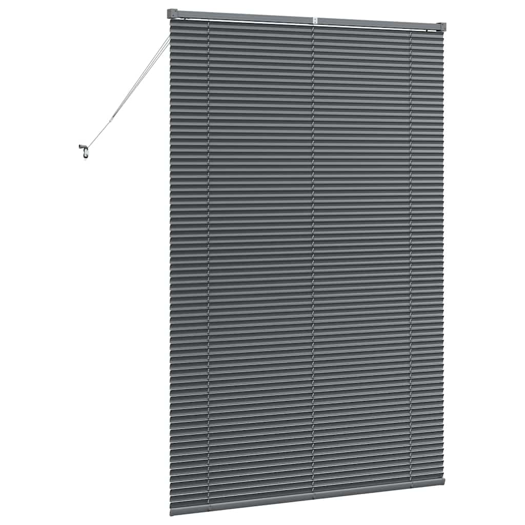 Venetian Blinds Manual Dark Grey 175 x 110 cm Aluminium