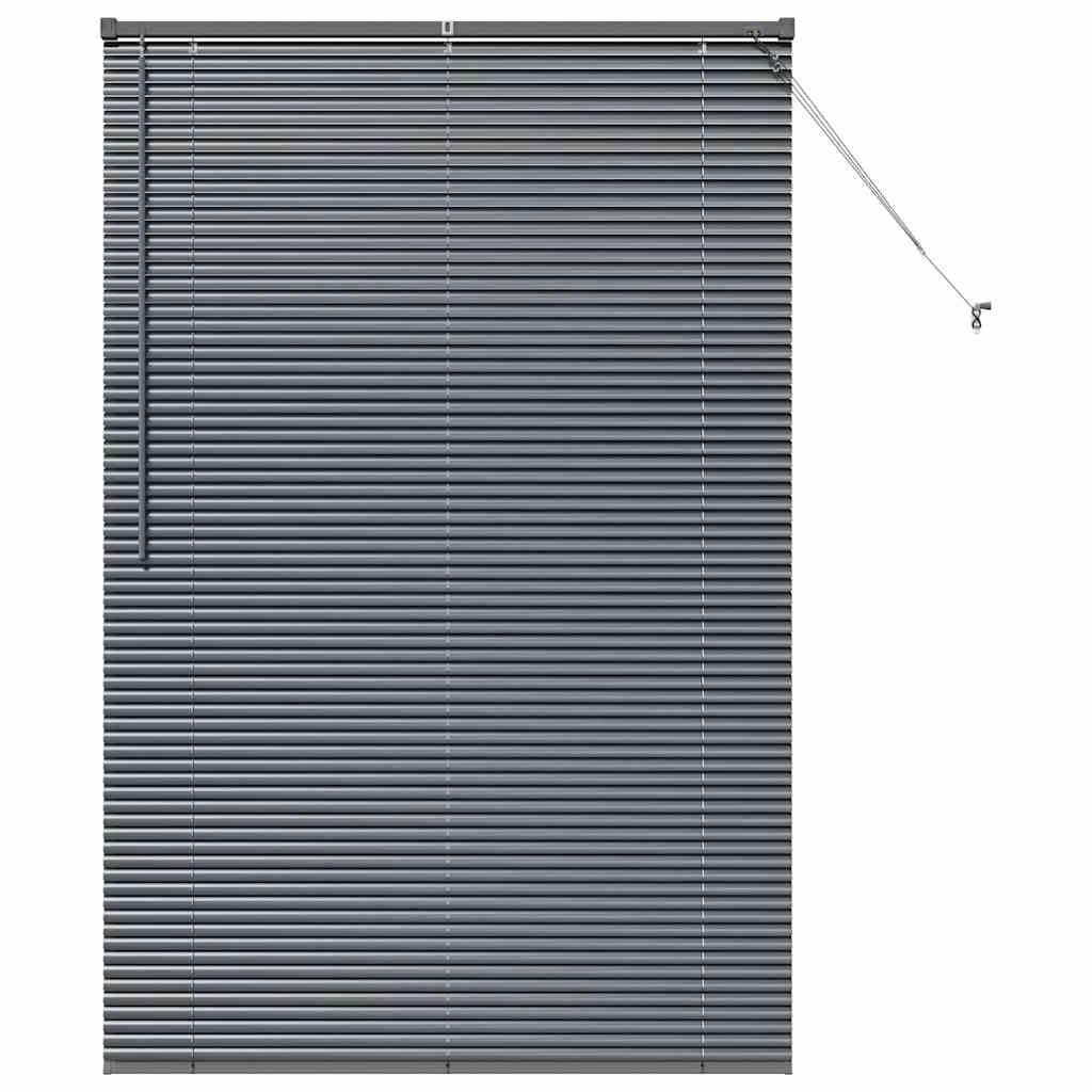 Venetian Blinds Manual Dark Grey 175 x 110 cm Aluminium