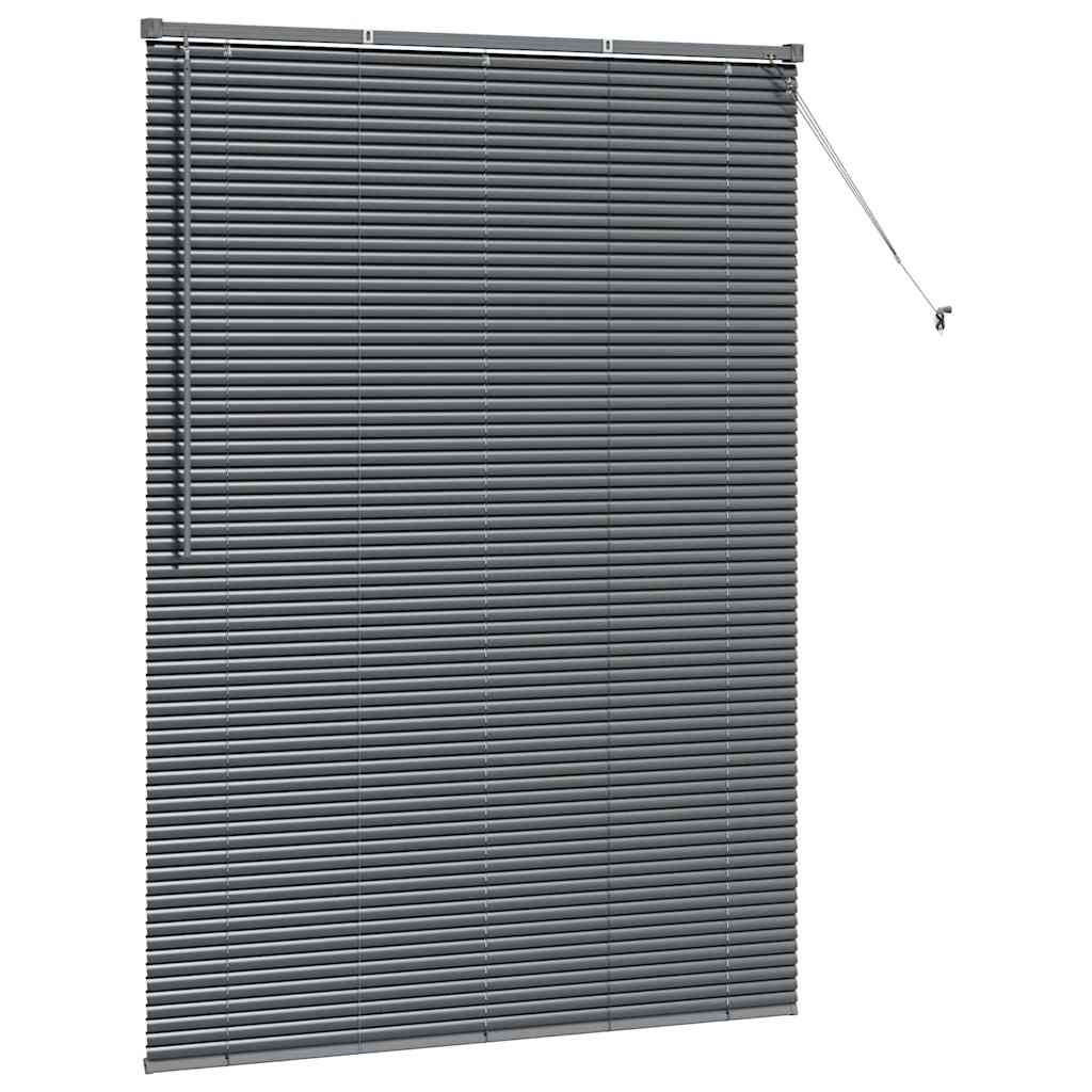 Venetian Blinds Manual Dark Grey 175 x 125 cm Aluminium