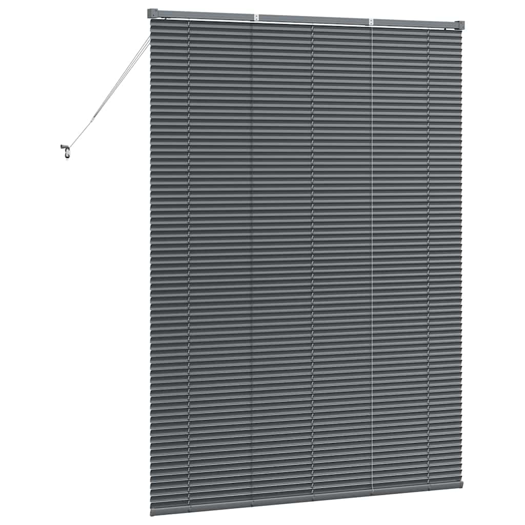 Venetian Blinds Manual Dark Grey 175 x 135 cm Aluminium