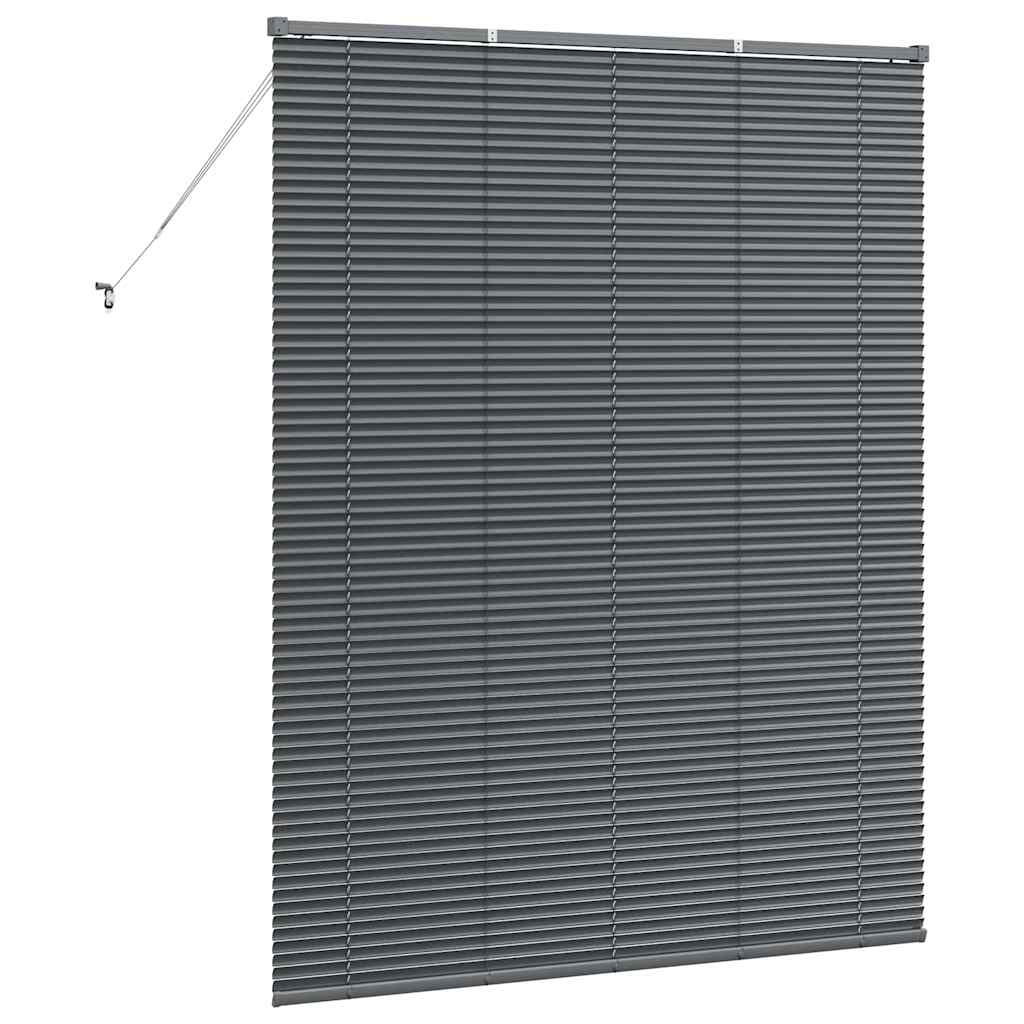 Venetian Blinds Manual Dark Grey 175 x 145 cm Aluminium