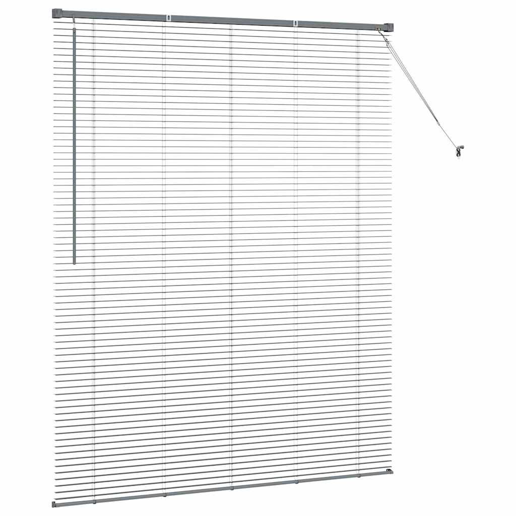 Venetian Blinds Manual Dark Grey 175 x 150 cm Aluminium