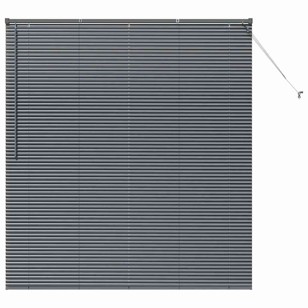 Venetian Blinds Manual Dark Grey 175 x 155 cm Aluminium
