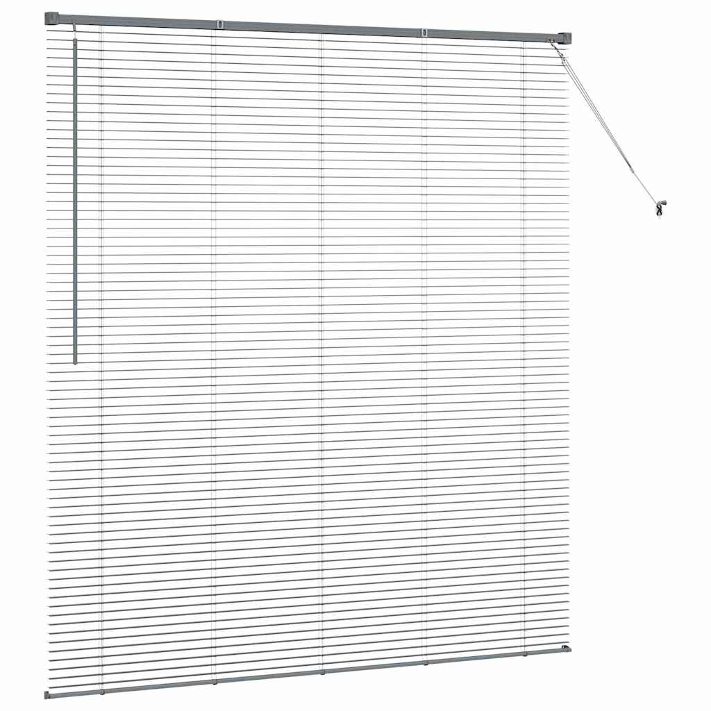 Venetian Blinds Manual Dark Grey 175 x 160 cm Aluminium