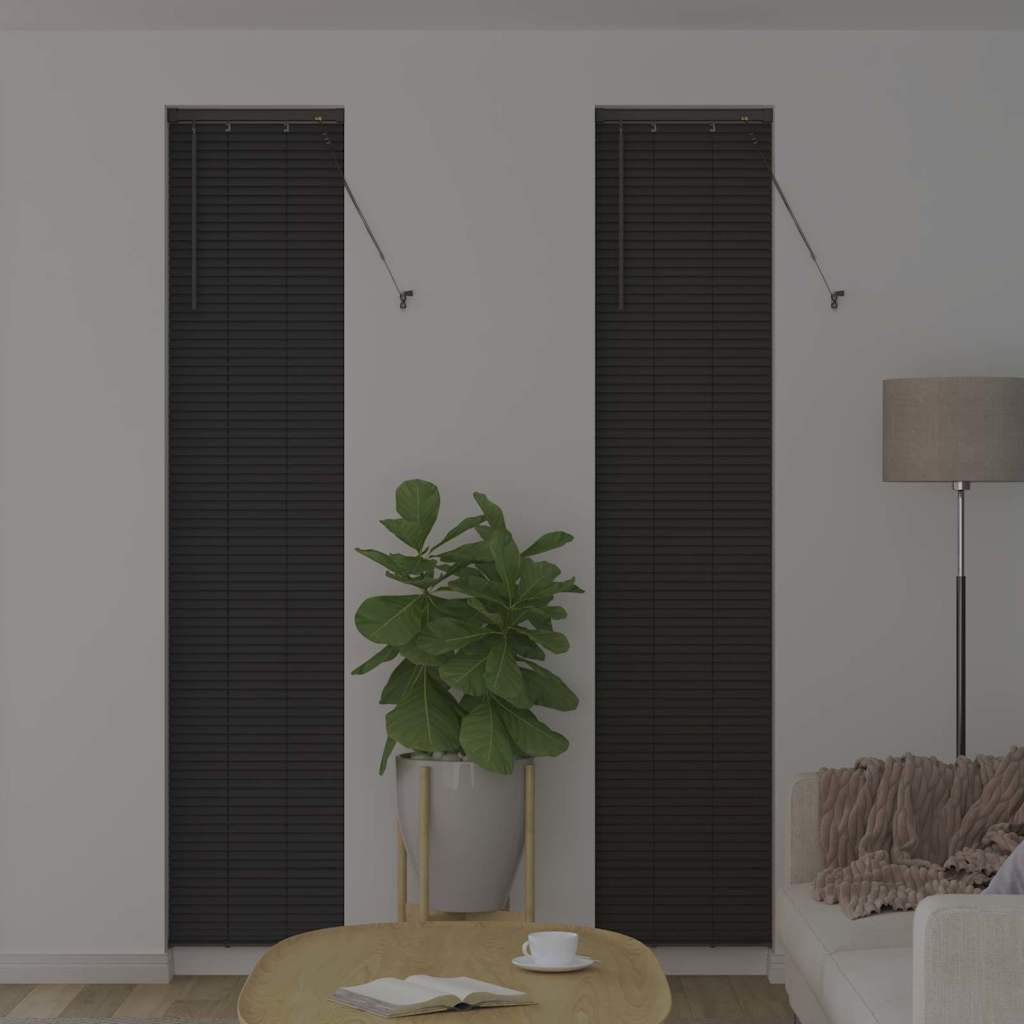 Venetian Blinds Manual Dark Grey 220 x 40 cm Aluminium