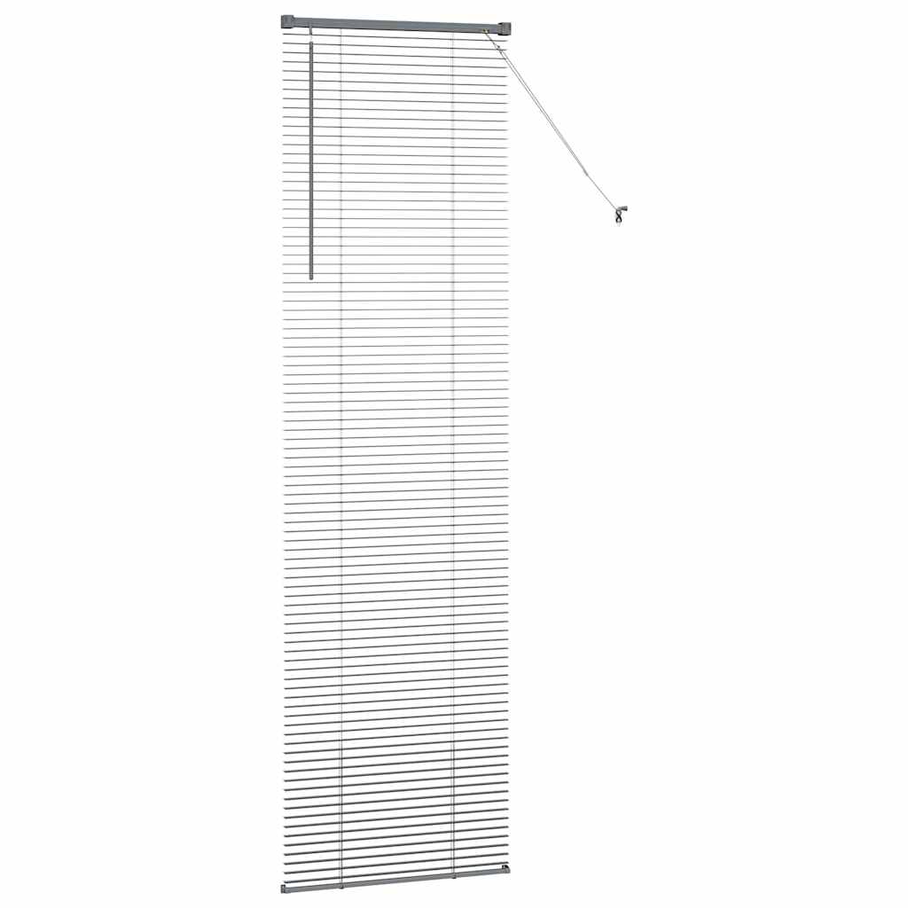 Venetian Blinds Manual Dark Grey 220 x 65 cm Aluminium