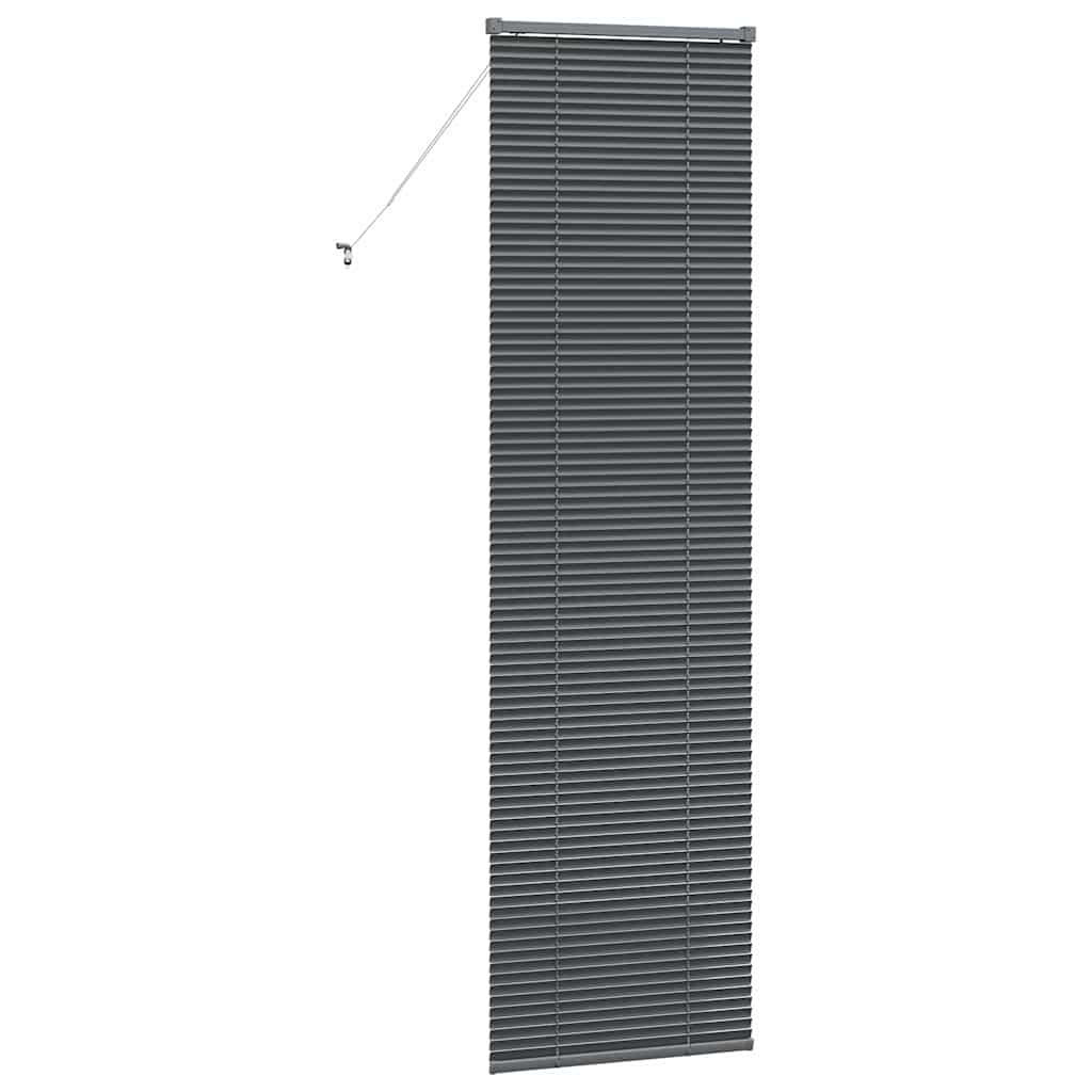 Venetian Blinds Manual Dark Grey 220 x 65 cm Aluminium