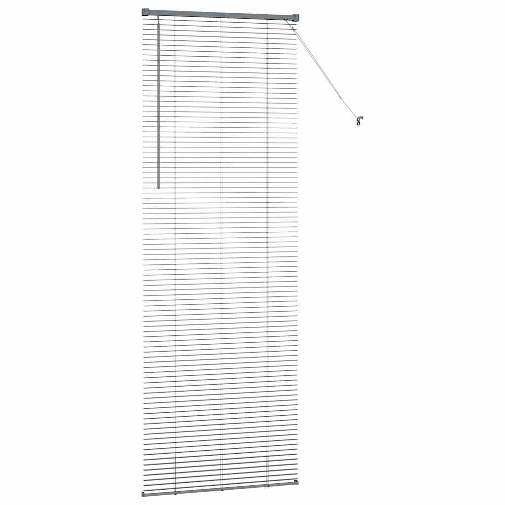 Venetian Blinds Manual Dark Grey 220 x 75 cm Aluminium
