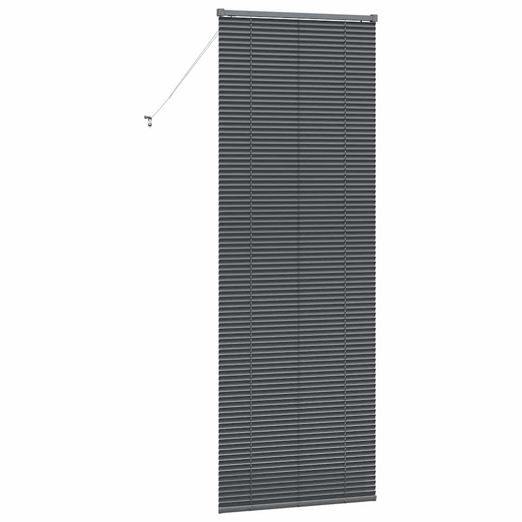 Venetian Blinds Manual Dark Grey 220 x 75 cm Aluminium