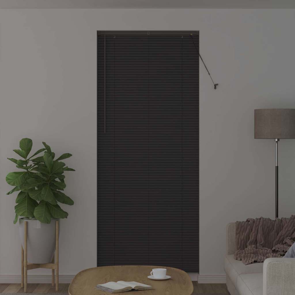 Venetian Blinds Manual Dark Grey 220 x 85 cm Aluminium